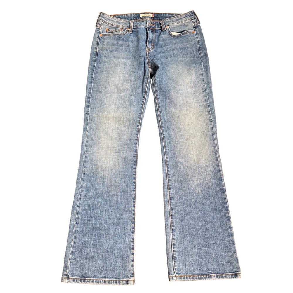 Levis 545 Low Boot Cut Jeans Womens 8M Blue Denim Stretch Y2K 545-0217